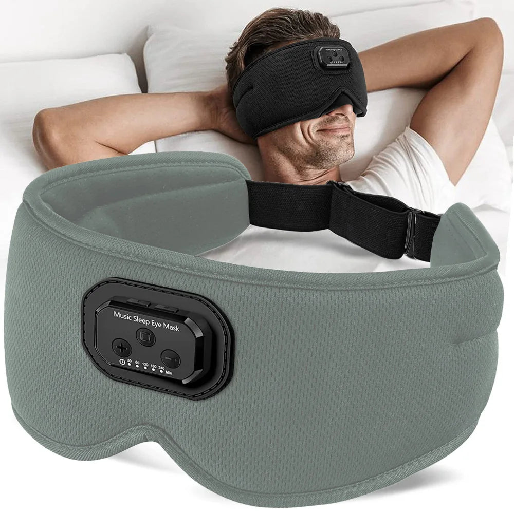 Bluetooth Sleep Headphones with Built-in White Noise and Timer 3D Eye Mask Wireless Headphones for Sleep Factory Dropshipping