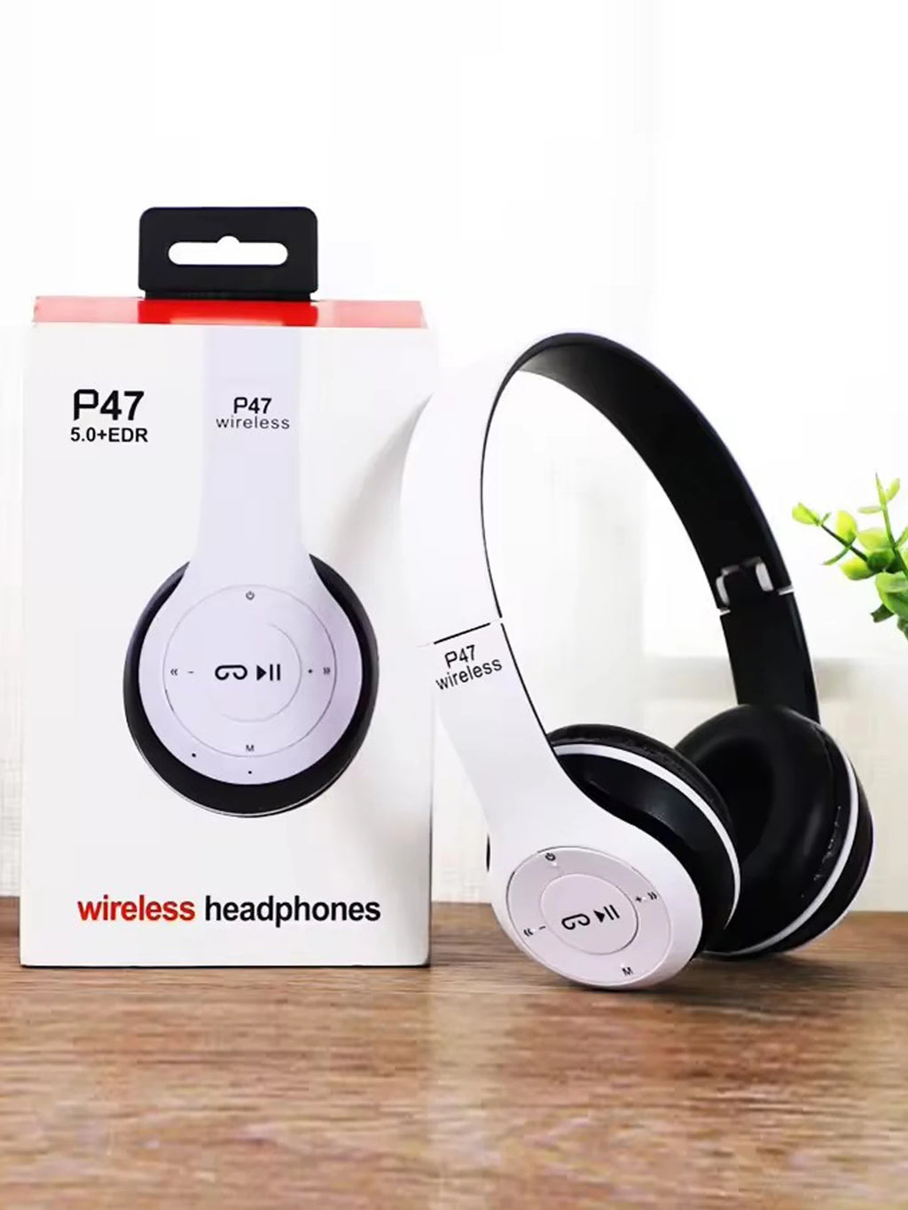 P47 Wireless Bluetooth Headphone With Microphone Foldable Headsets Bass HiFi Sound Music Stereo Earphone For Smartphones TV Game