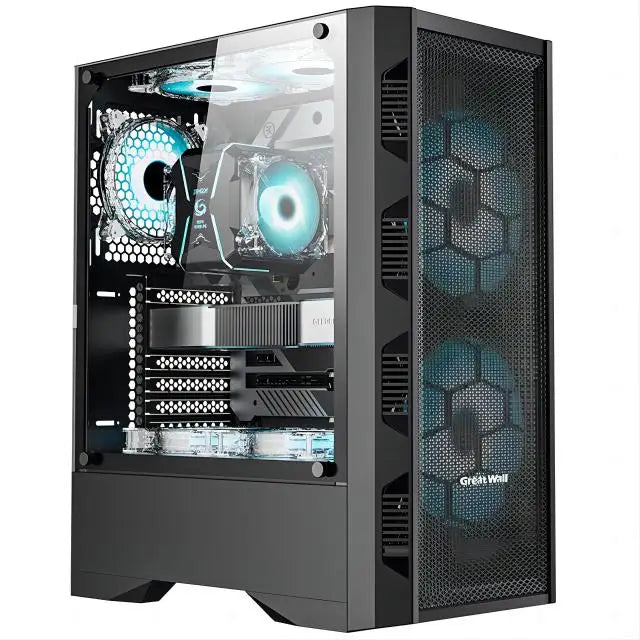 Aotesier Hot selling gamer desktop computer build in Win10 16GB Ram SSD 256G GTX 1050Ti Core E5-2650 processor new gaming pc