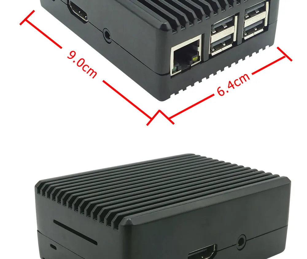 Raspberry Pi 3 Model B  Aluminum Alloy Case Passive Cooling Shell Metal Enclosure Heat Dissipation for Raspberry pi 3B/3B+