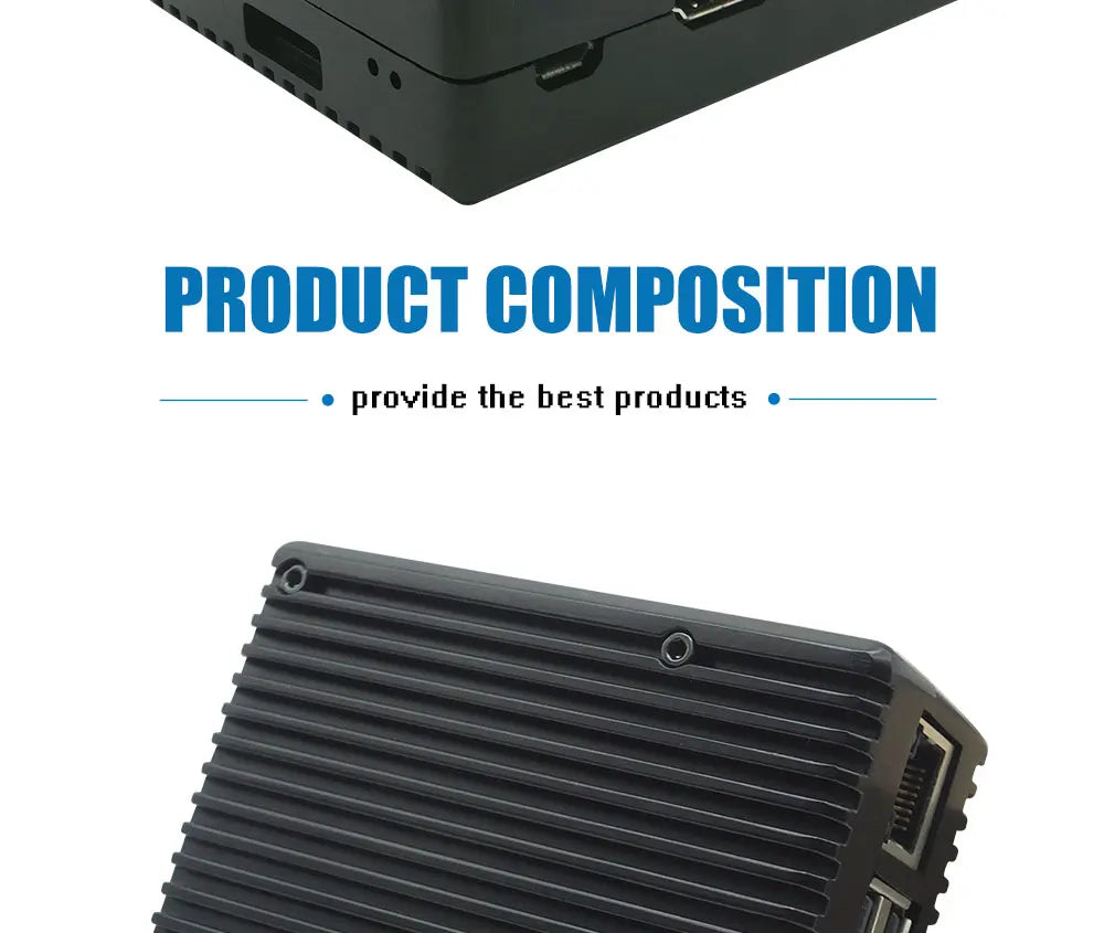 Raspberry Pi 3 Model B  Aluminum Alloy Case Passive Cooling Shell Metal Enclosure Heat Dissipation for Raspberry pi 3B/3B+