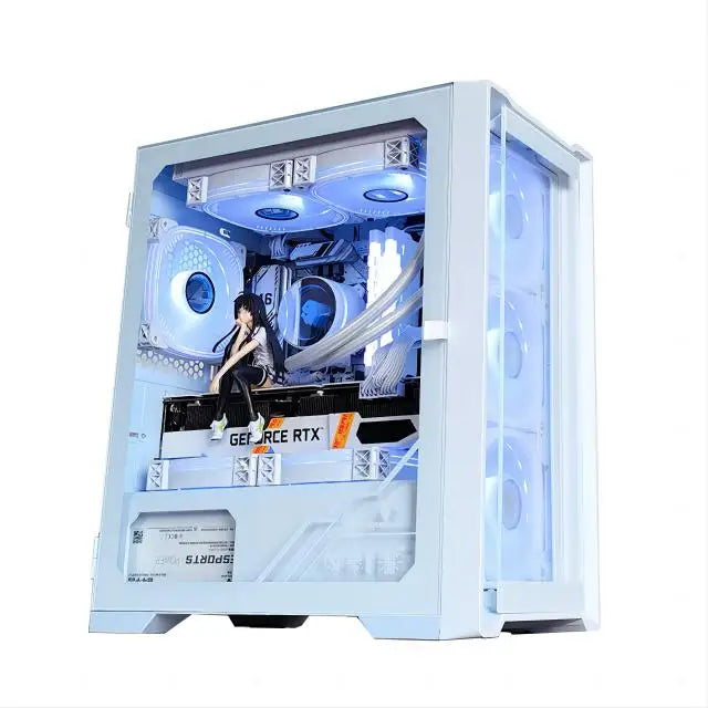 Aotesier Hot selling gamer desktop computer build in Win10 16GB Ram SSD 256G GTX 1050Ti Core E5-2650 processor new gaming pc