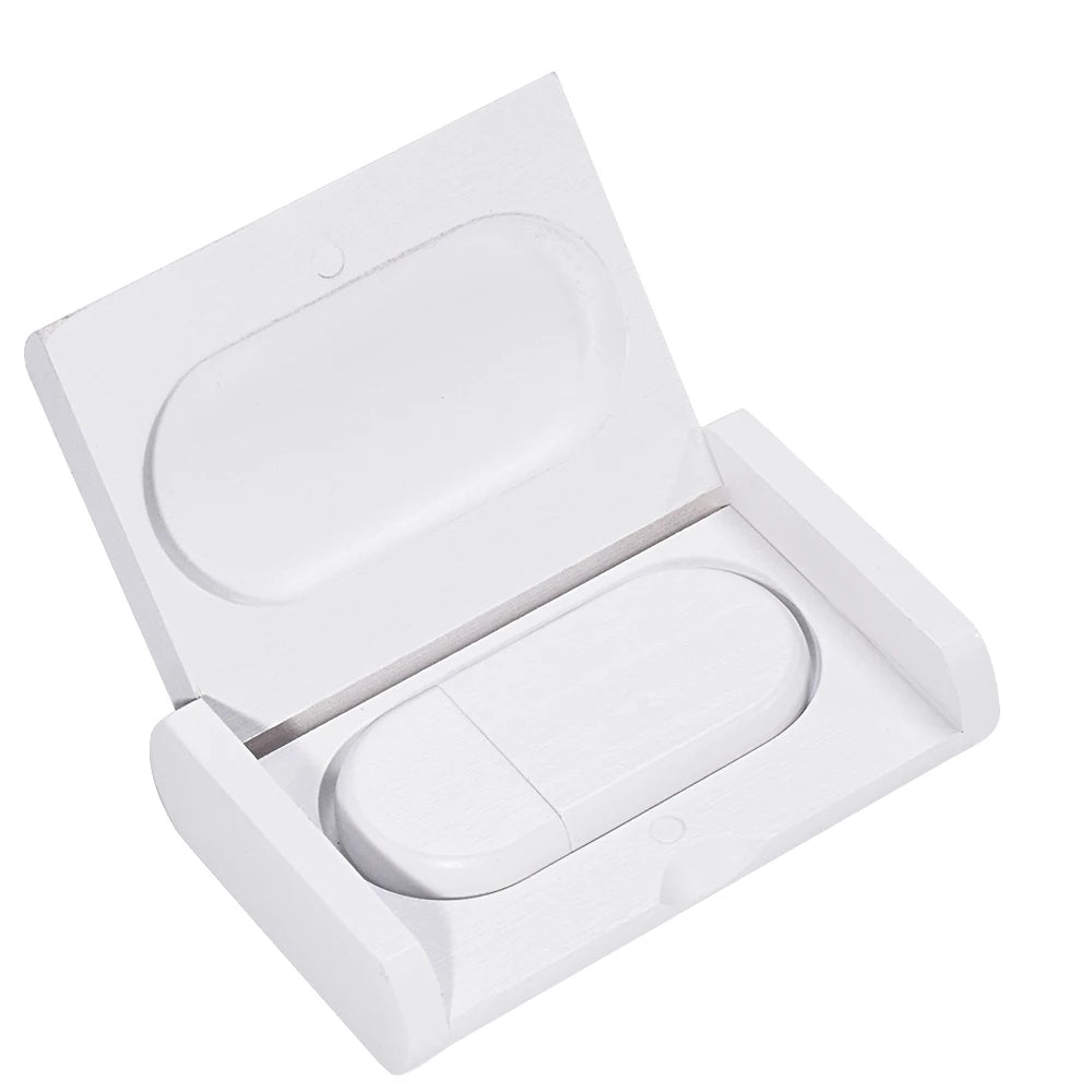 JASTER USB Flash Drive 2.0 128GB Memory Stick Wooden Black/White Pendrive 4GB 8G 16GB 32GB 64GB Pen Drive Wedding Gift Free Logo