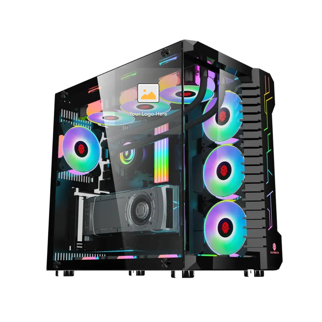Aotesier Hot selling gamer desktop computer build in Win10 16GB Ram SSD 256G GTX 1050Ti Core E5-2650 processor new gaming pc