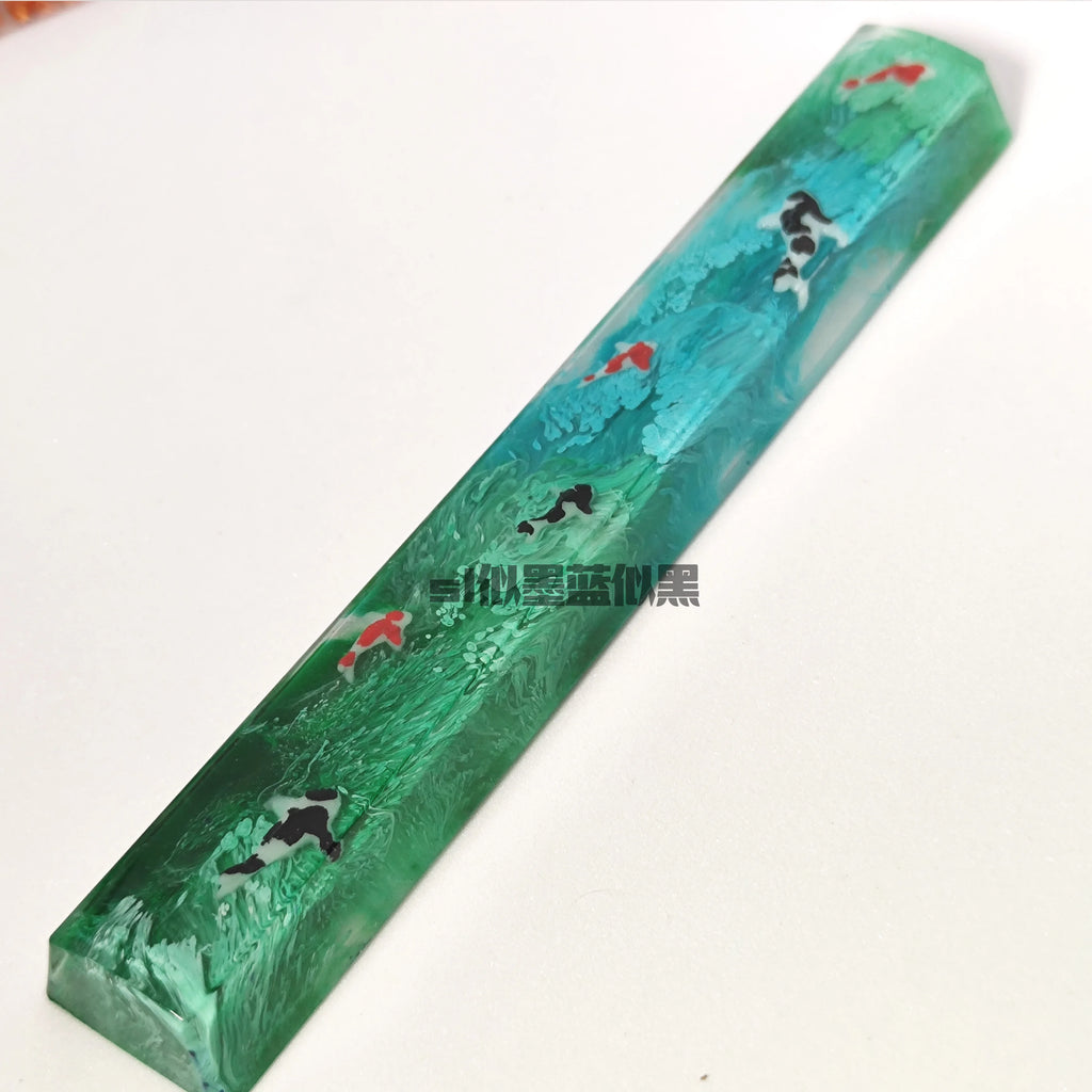 6.25u OEM Profile Custom Spacebar Handmade Resin keycaps Luxury DIY Keycaps For Mechanical Keyboard Mx Switch For GK64 Anne Pro2