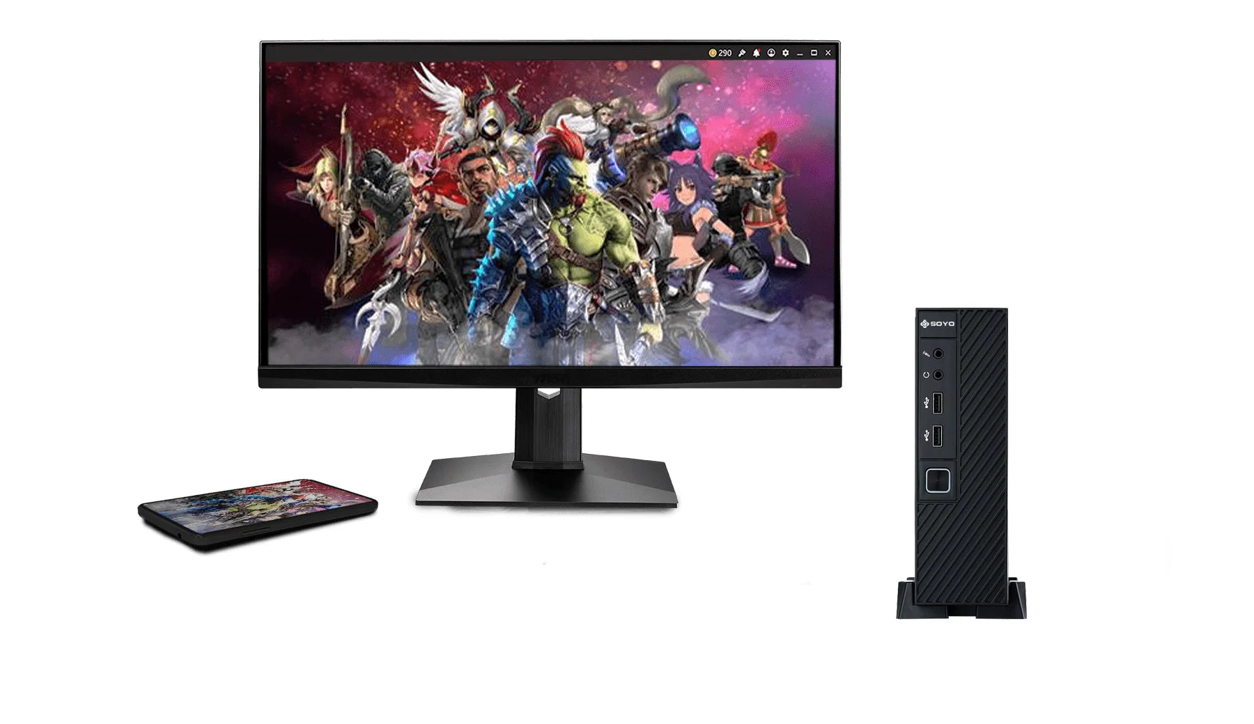 SOYO New Mini PC N5095 Intel 11th 8GB 16GB DDR4 M.2 256GB 512GB 1TB SSD Windows11/10 4K 60Hz HDMI VGA Office Gaming Computer