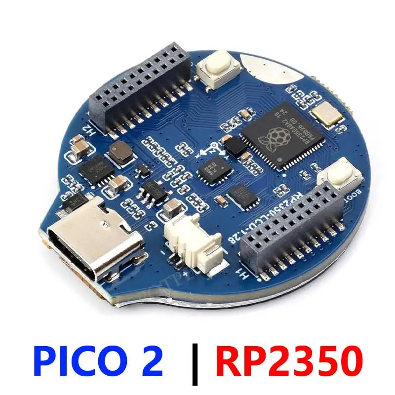Raspberry Pi Pico 2 RP2350 1.28 inch Round LCD Development Board With Case Option Display Screen QMI8658 6-Axis