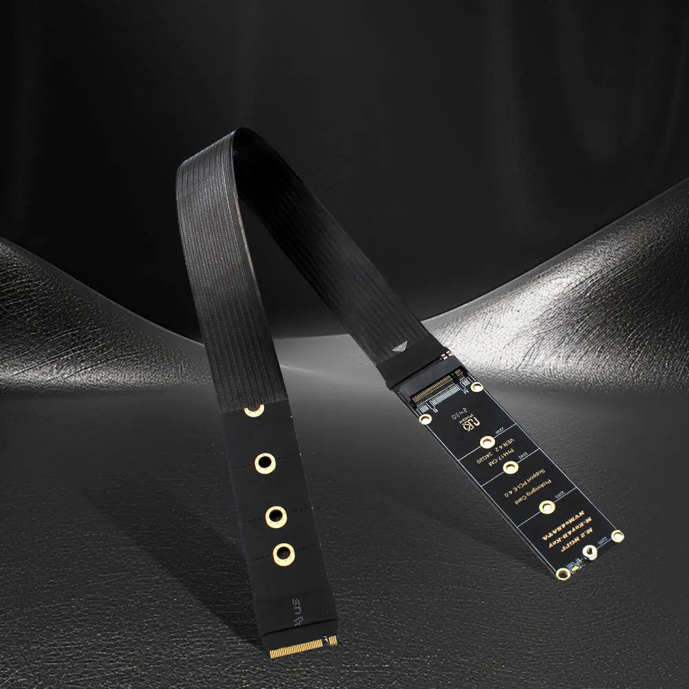 M.2 NVMe SSD Extension Cable Solid Drive Riser Card M.2 SSD PCI-Express 4.0 X4 M Key Extender for M.2 2230 2242 2260 2280 SSD