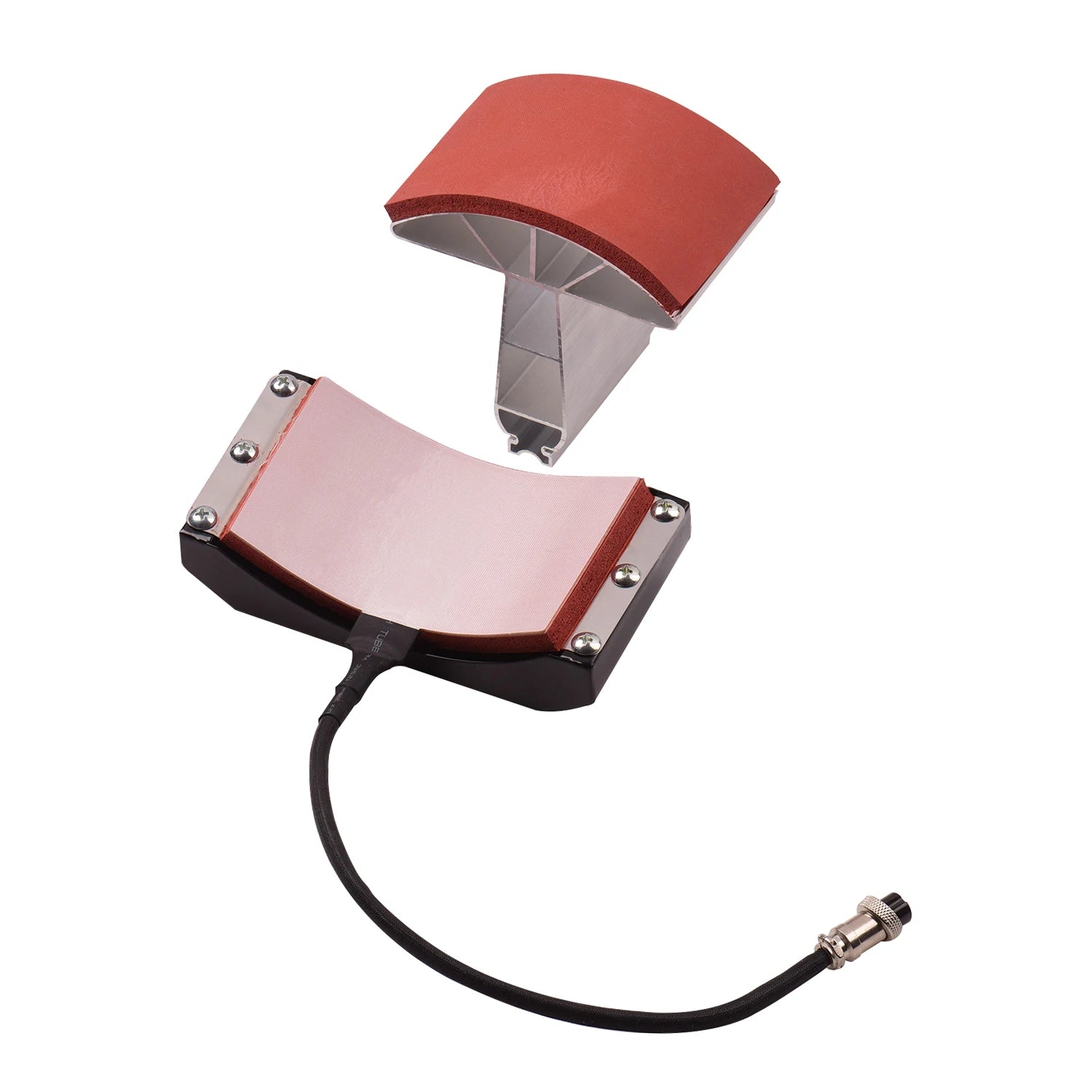 Hat Cap Press Mat Pad Heating Transfer Attachment Silica Gel 110V/220V for Heat Press Machine Hat Heating Machine