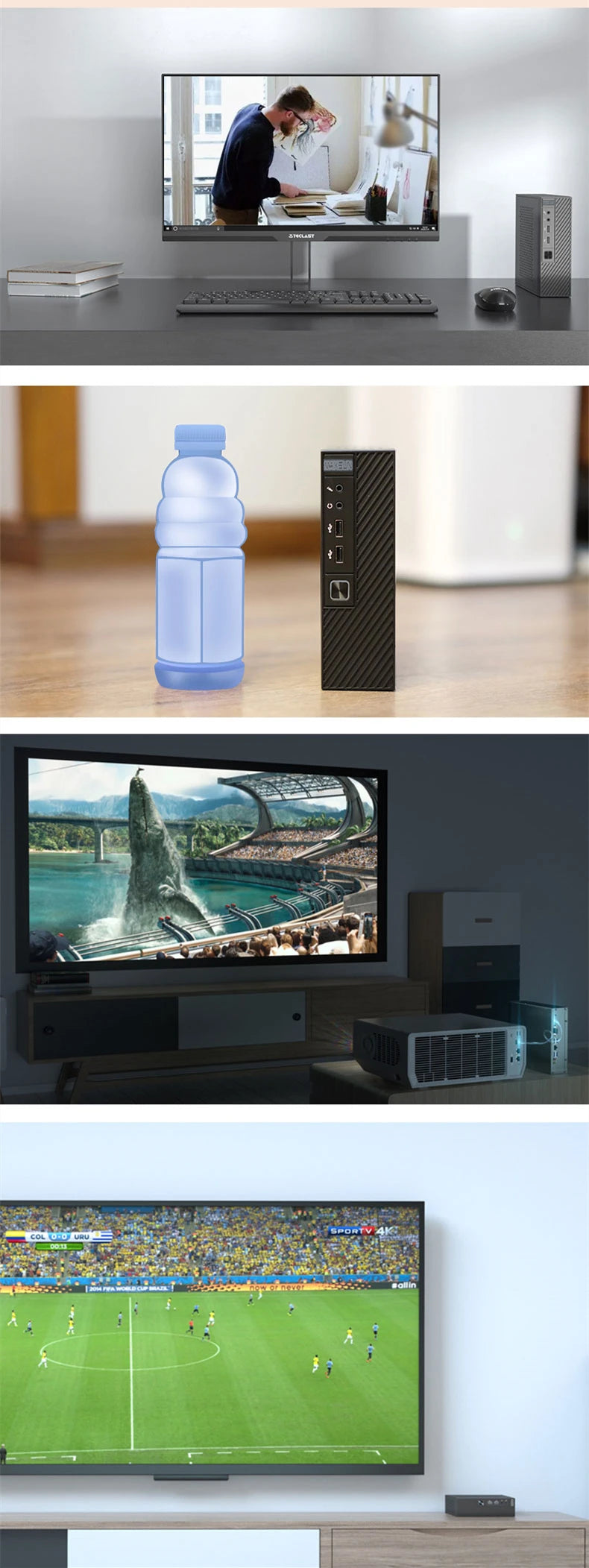 SOYO New Mini PC N5095 Intel 11th 8GB 16GB DDR4 M.2 256GB 512GB 1TB SSD Windows11/10 4K 60Hz HDMI VGA Office Gaming Computer