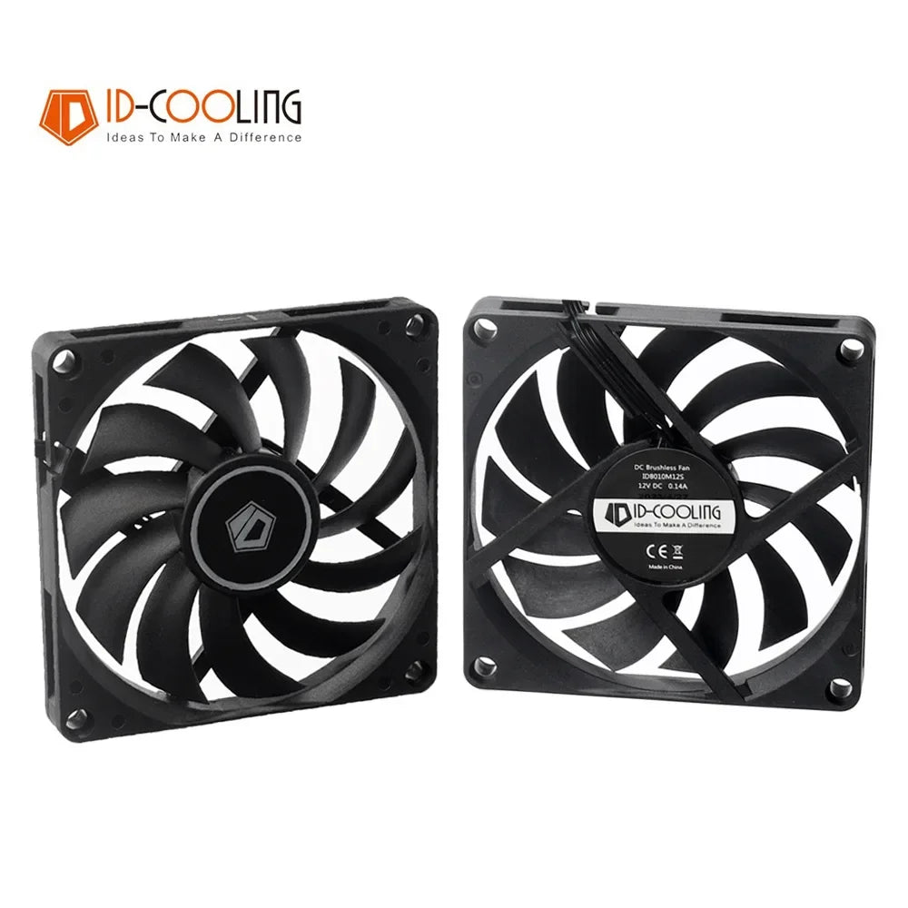 ID-COOLING 8010 80mm Utrl Slim Thinckness 10mm Ultra-Thin PWM Temperature Control 8cm Chassis Cooling Fan