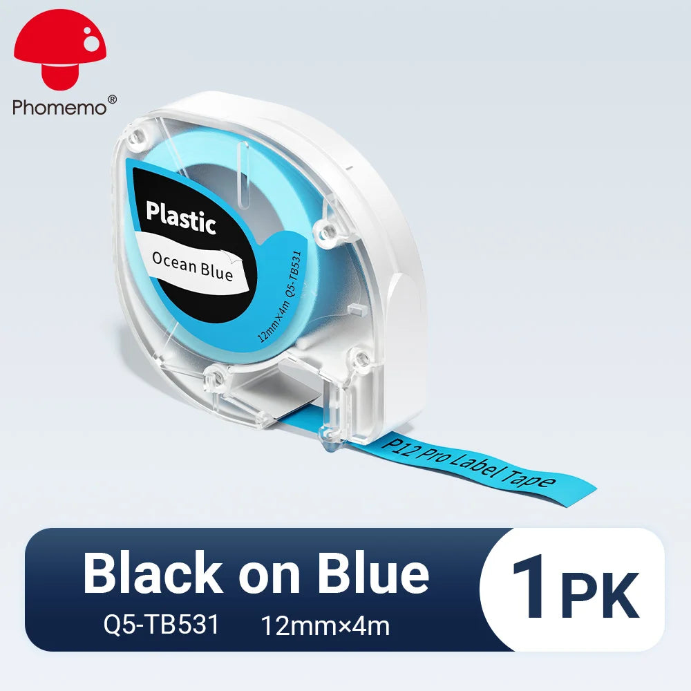 Phomemo P12PRO Portable Label Printer Wireless Bluetooth Label Makers Compatible Multiple-Material Labels with 12mm Label Tape