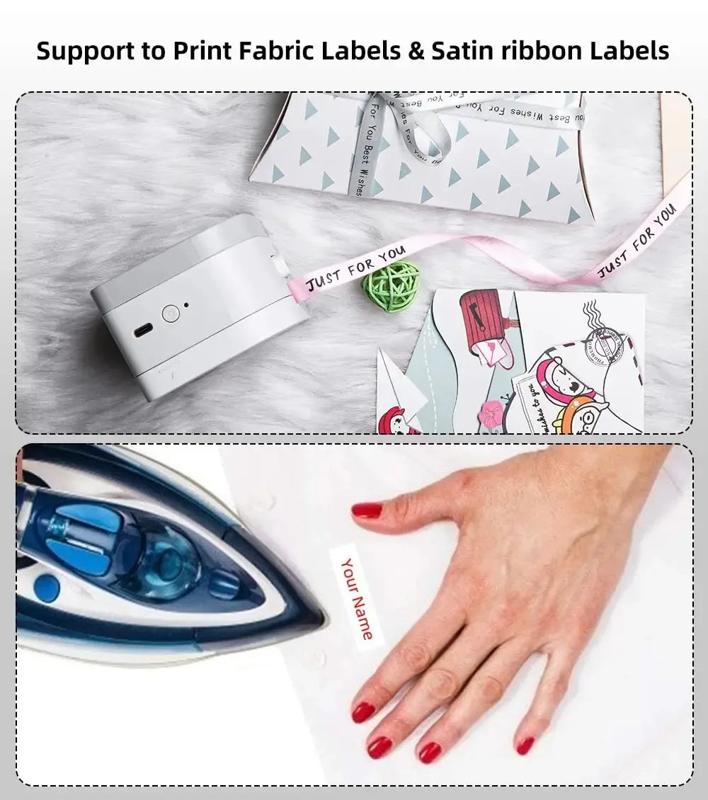 Phomemo P12PRO Portable Label Printer Wireless Bluetooth Label Makers Compatible Multiple-Material Labels with 12mm Label Tape