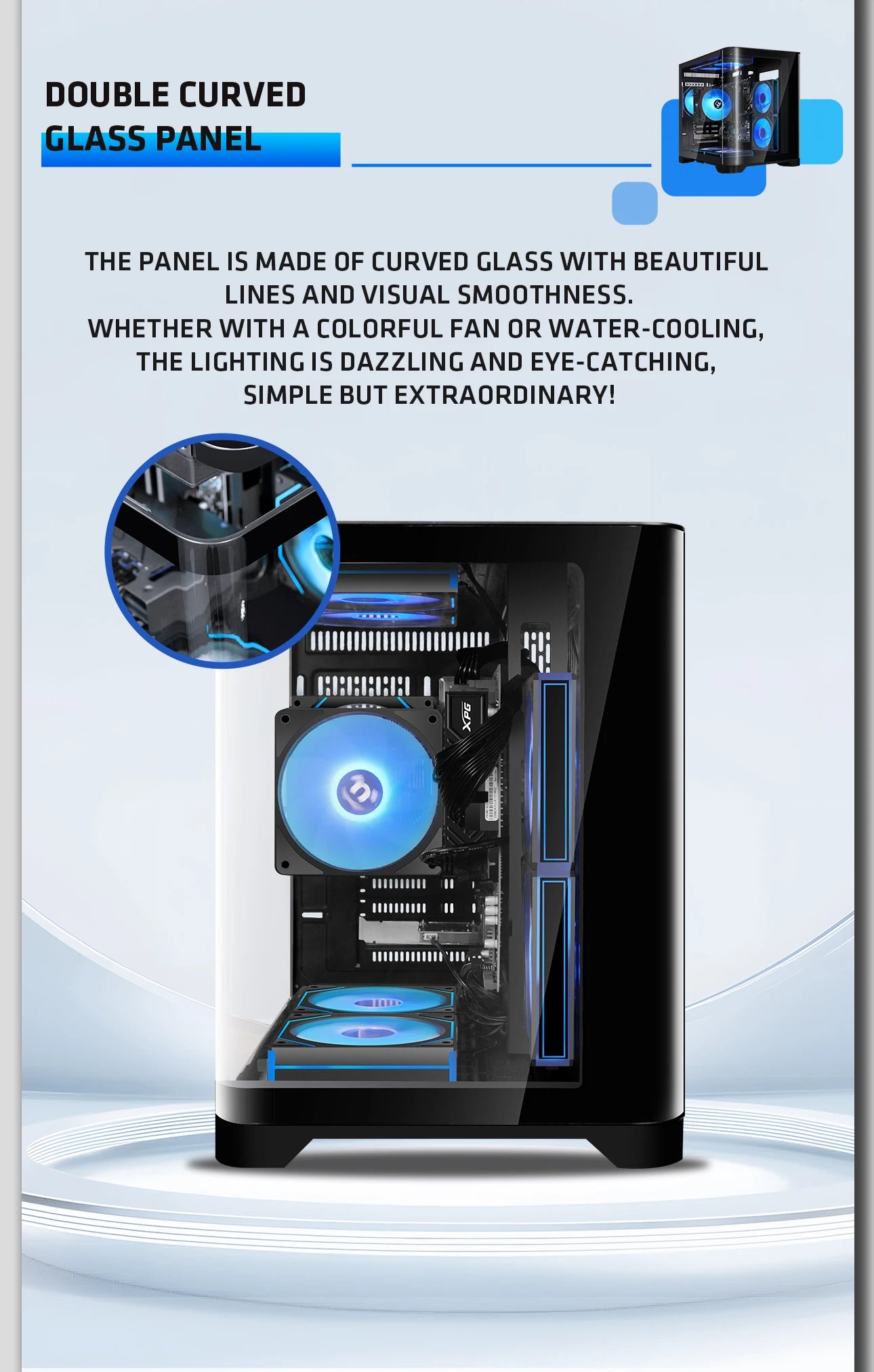 YEAH MAGIC Gaming Desktop AMD Ryzen 5 5600GT 3.9GHz 16GB(8G*2) DDR4 3200 1T NVME SSD ARGB 7 Fans Win 11 Home Gamer Desktop PC