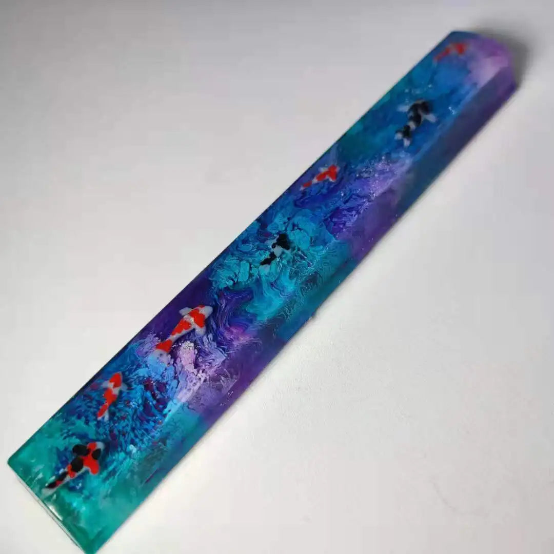 6.25u OEM Profile Custom Spacebar Handmade Resin keycaps Luxury DIY Keycaps For Mechanical Keyboard Mx Switch For GK64 Anne Pro2