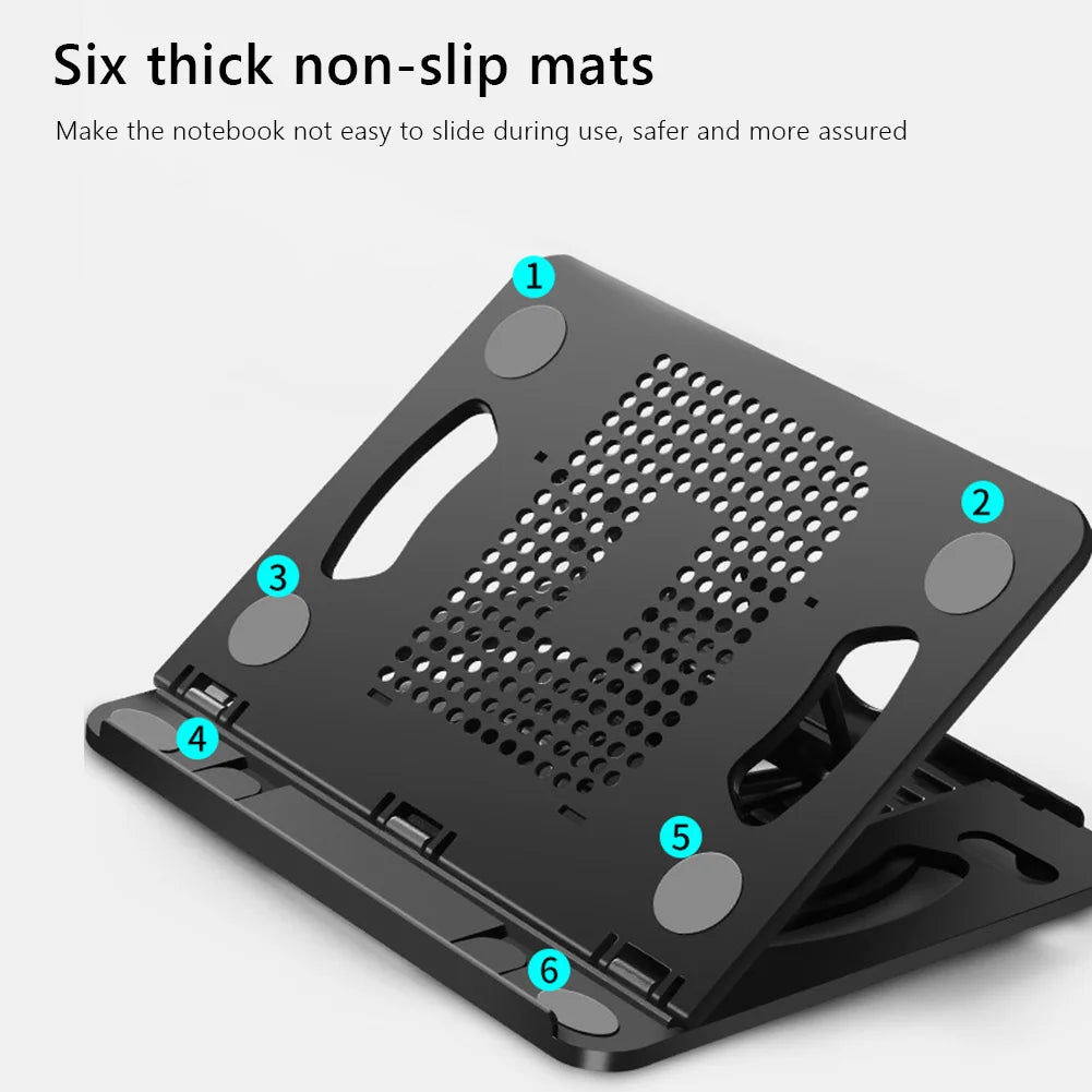 Ergonomic 360 Degree Rotatable Laptop Stand Riser Eight Adjustable Angles for 14 Inch Laptop and Tablets