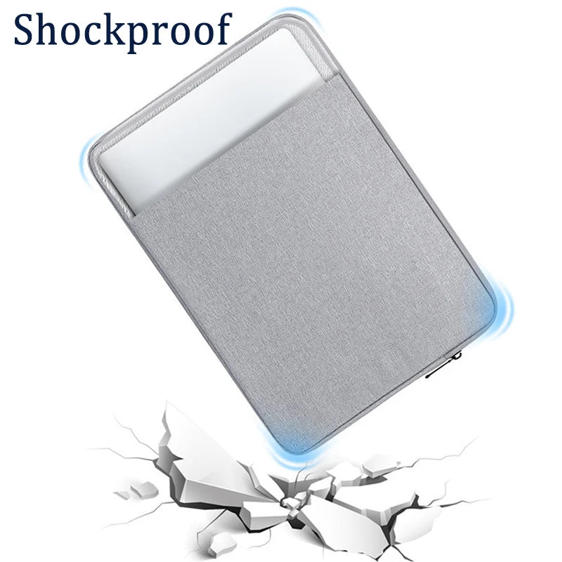 for Oukitel RT8 Tablet Bag Waterproof Canvas Sleeve Zip Pouch Anti-Scratch Microfiber Lining Anti-Drop Carry Case