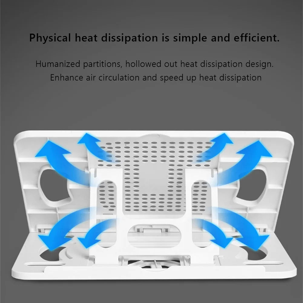 Ergonomic 360 Degree Rotatable Laptop Stand Riser Eight Adjustable Angles for 14 Inch Laptop and Tablets