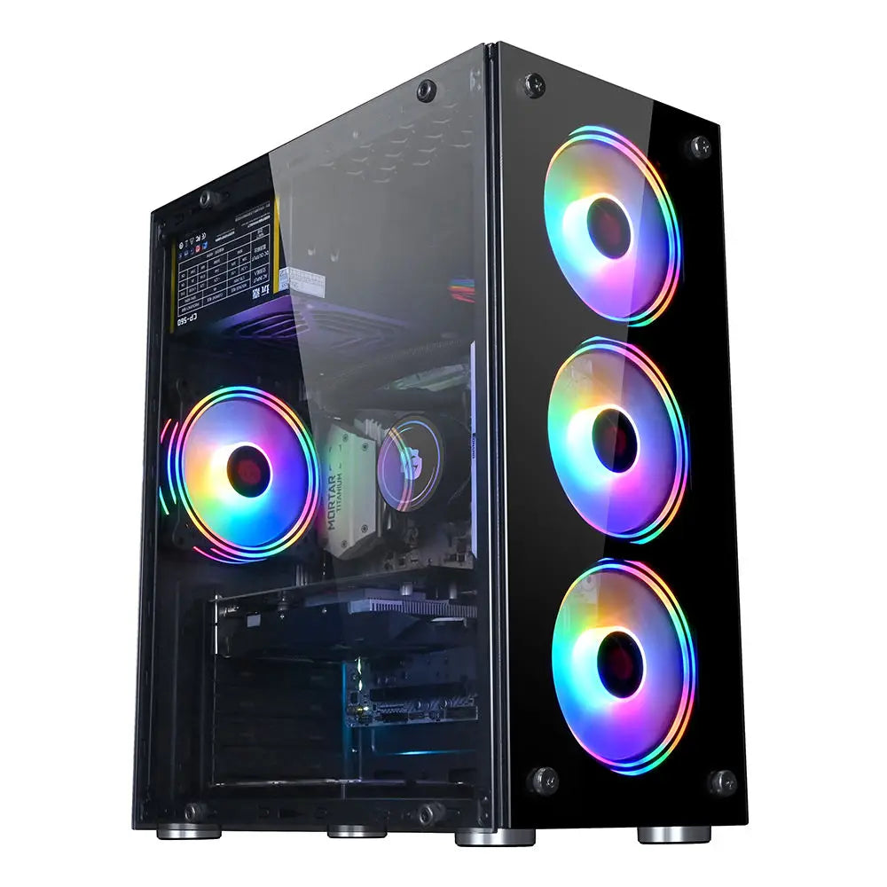 Aotesier Hot selling gamer desktop computer build in Win10 16GB Ram SSD 256G GTX 1050Ti Core E5-2650 processor new gaming pc