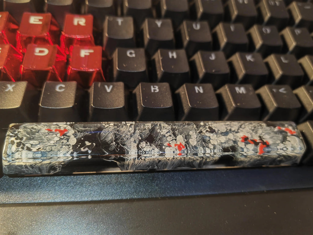 6.25u OEM Profile Custom Spacebar Handmade Resin keycaps Luxury DIY Keycaps For Mechanical Keyboard Mx Switch For GK64 Anne Pro2