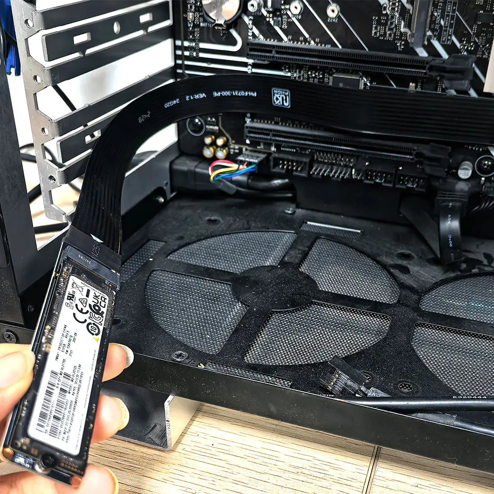 M.2 NVMe SSD Extension Cable Solid Drive Riser Card M.2 SSD PCI-Express 4.0 X4 M Key Extender for M.2 2230 2242 2260 2280 SSD