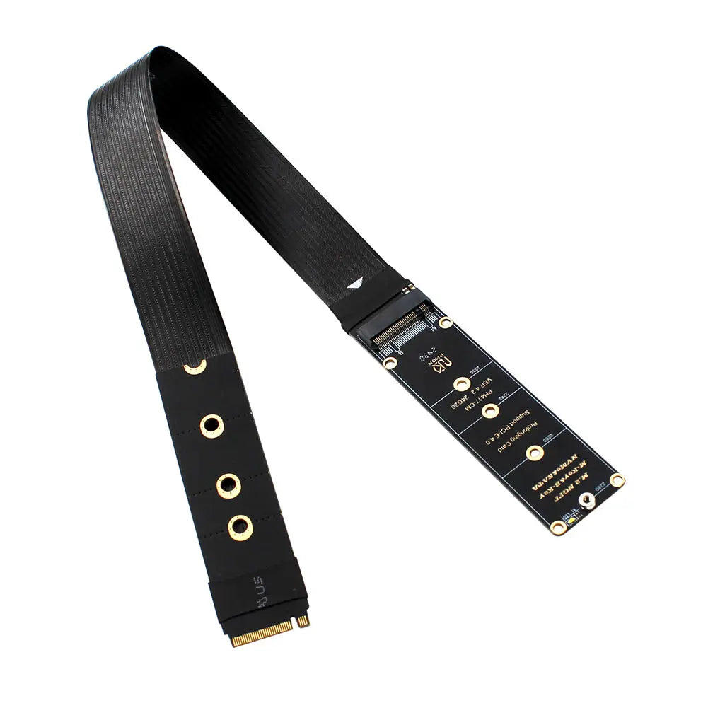 M.2 NVMe SSD Extension Cable Solid Drive Riser Card M.2 SSD PCI-Express 4.0 X4 M Key Extender for M.2 2230 2242 2260 2280 SSD