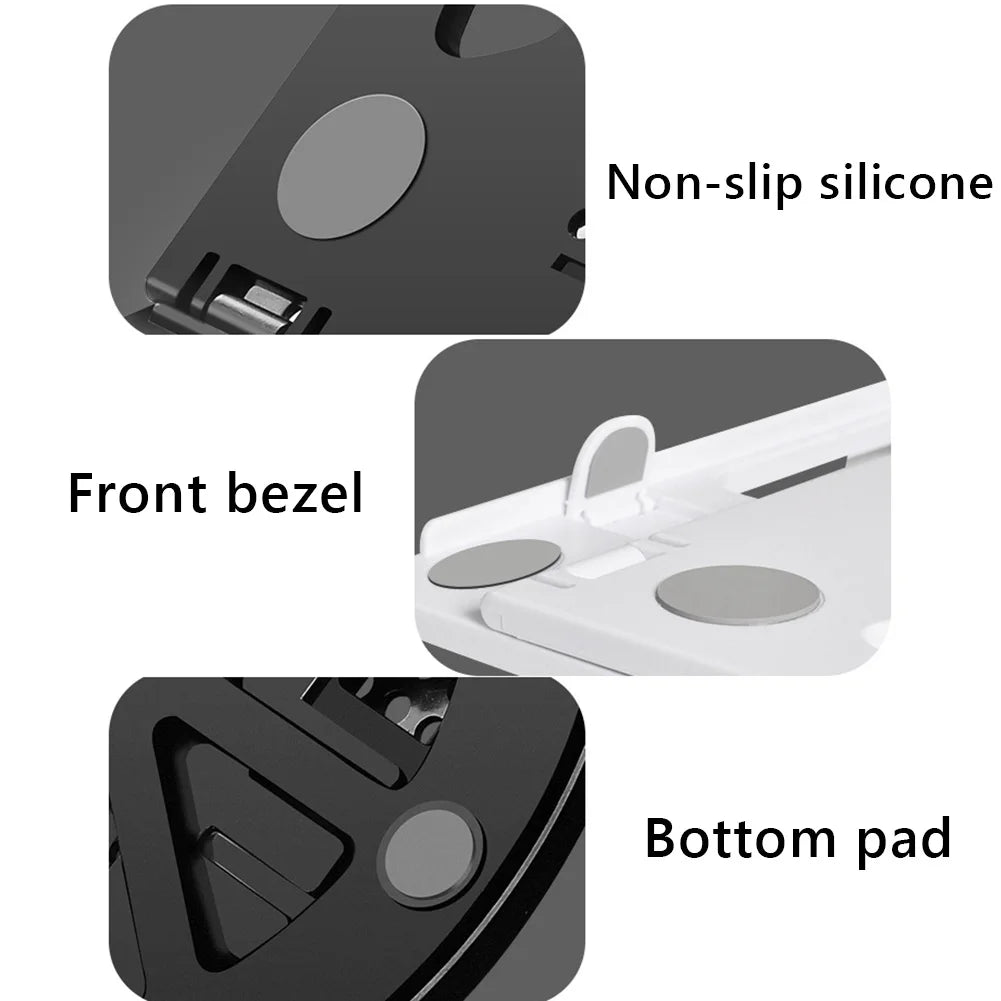 Ergonomic 360 Degree Rotatable Laptop Stand Riser Eight Adjustable Angles for 14 Inch Laptop and Tablets