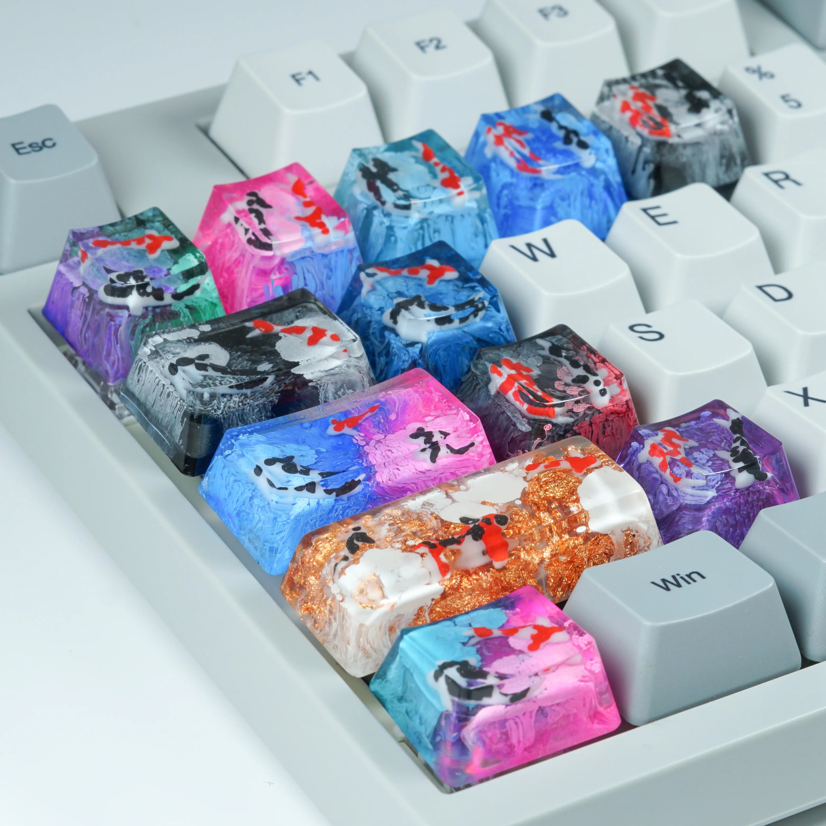 6.25u OEM Profile Custom Spacebar Handmade Resin keycaps Luxury DIY Keycaps For Mechanical Keyboard Mx Switch For GK64 Anne Pro2