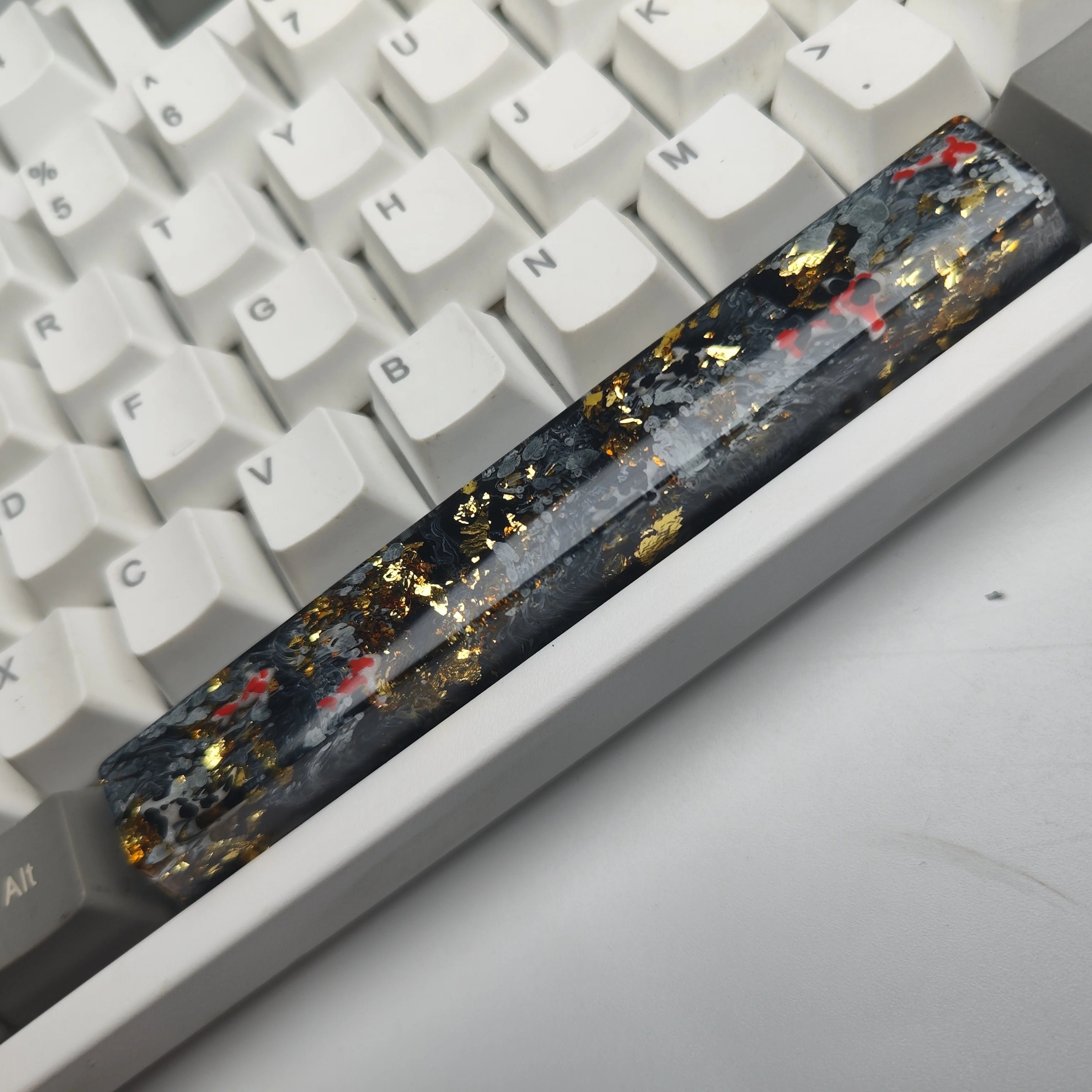 6.25u OEM Profile Custom Spacebar Handmade Resin keycaps Luxury DIY Keycaps For Mechanical Keyboard Mx Switch For GK64 Anne Pro2