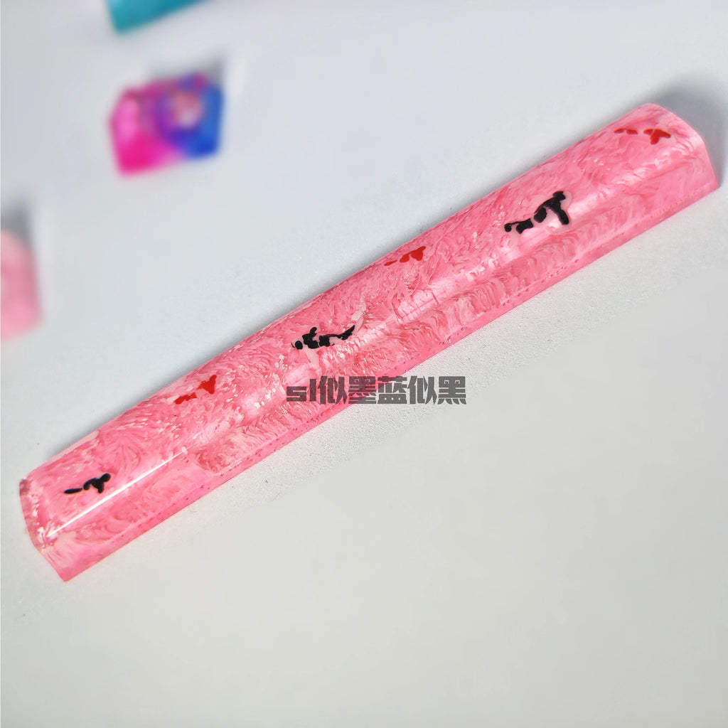 6.25u OEM Profile Custom Spacebar Handmade Resin keycaps Luxury DIY Keycaps For Mechanical Keyboard Mx Switch For GK64 Anne Pro2