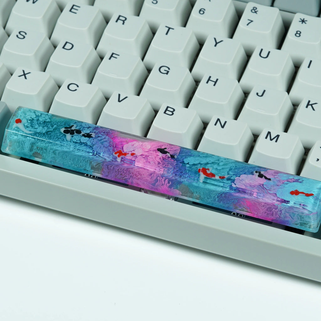 6.25u OEM Profile Custom Spacebar Handmade Resin keycaps Luxury DIY Keycaps For Mechanical Keyboard Mx Switch For GK64 Anne Pro2