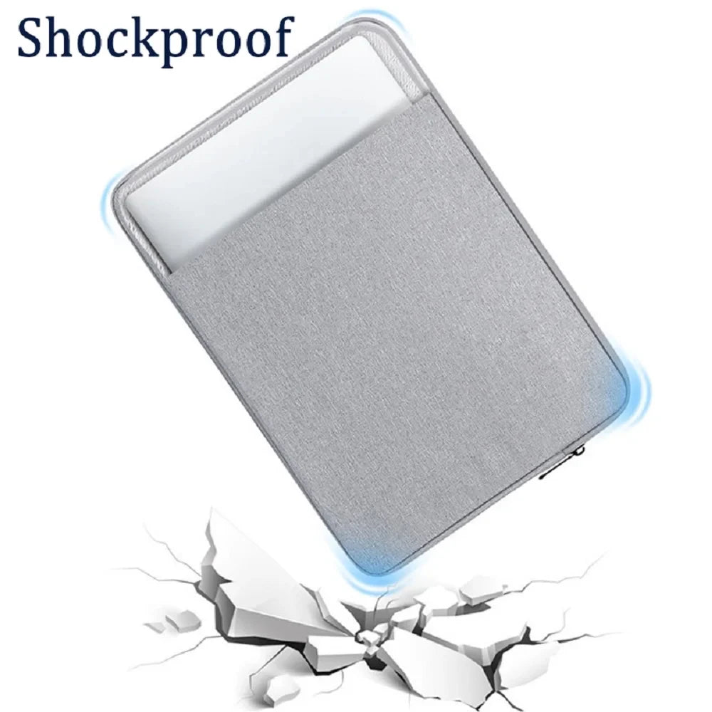 for Oukitel RT8 Tablet Bag Waterproof Canvas Sleeve Zip Pouch Anti-Scratch Microfiber Lining Anti-Drop Carry Case