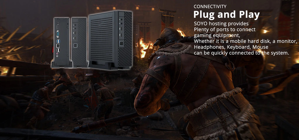 SOYO New Mini PC N5095 Intel 11th 8GB 16GB DDR4 M.2 256GB 512GB 1TB SSD Windows11/10 4K 60Hz HDMI VGA Office Gaming Computer