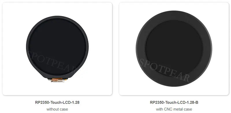 Raspberry Pi Pico 2 RP2350 1.28 inch Round LCD Development Board With Case Option Display Screen QMI8658 6-Axis